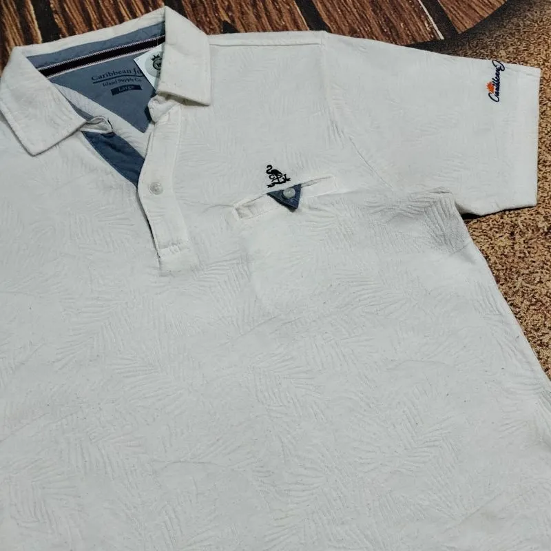 kaos kerah pria putih CARIBBEAN JOE kaos polo pria murah bag photo 1