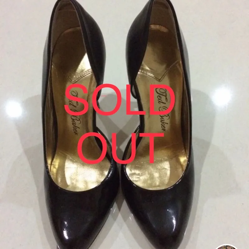 Ted Baker Vintage Heels Wanita gold black photo 1