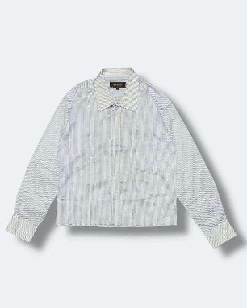 KEMEJA SALUR BIRU BOXY  photo 1