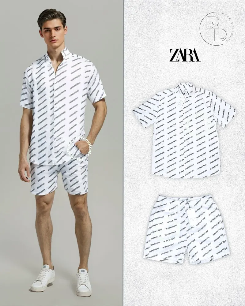 Zara Streetwear Casual Casual shirt Pria white photo 1