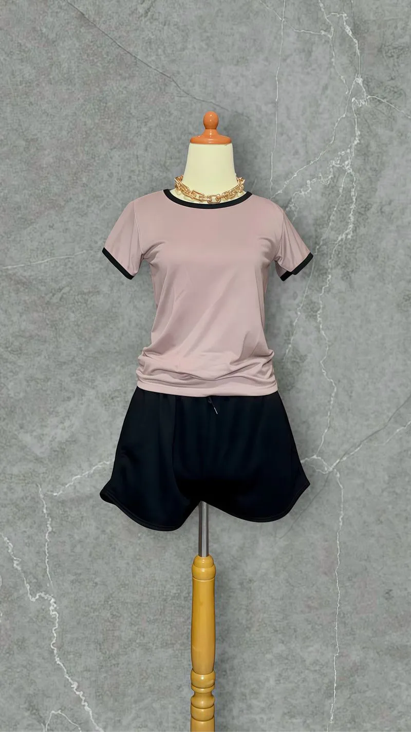 [PRELOVED] DUSTY PINK RINGER TEE photo 1