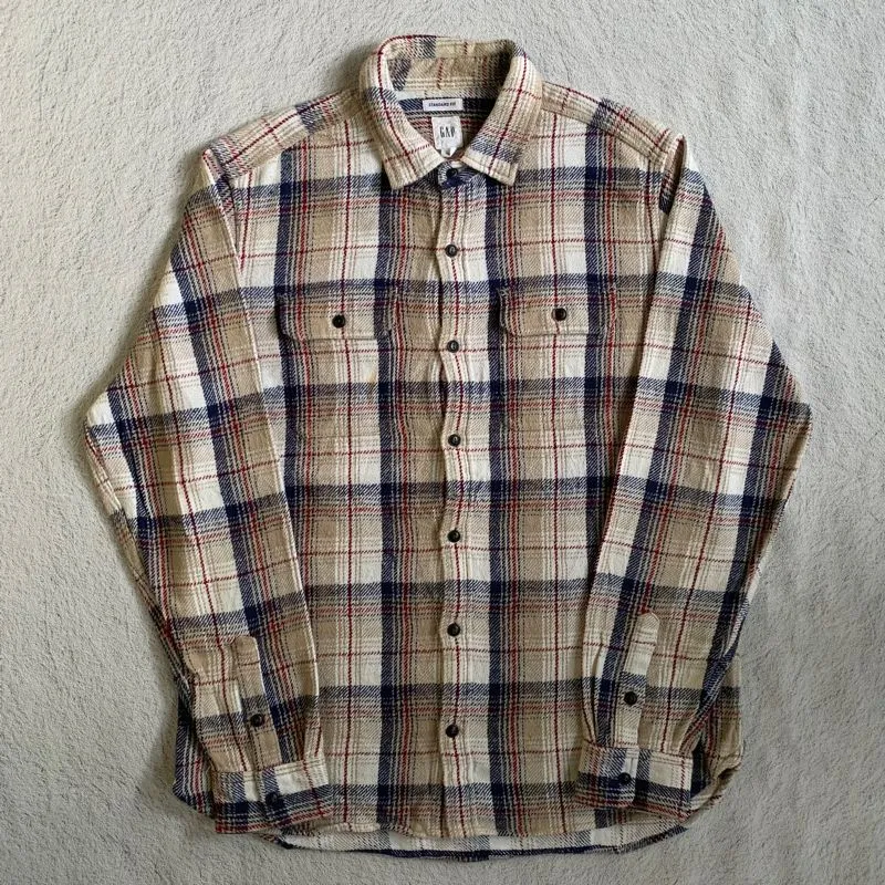 GAP FLANNEL MIDBROWN  photo 1