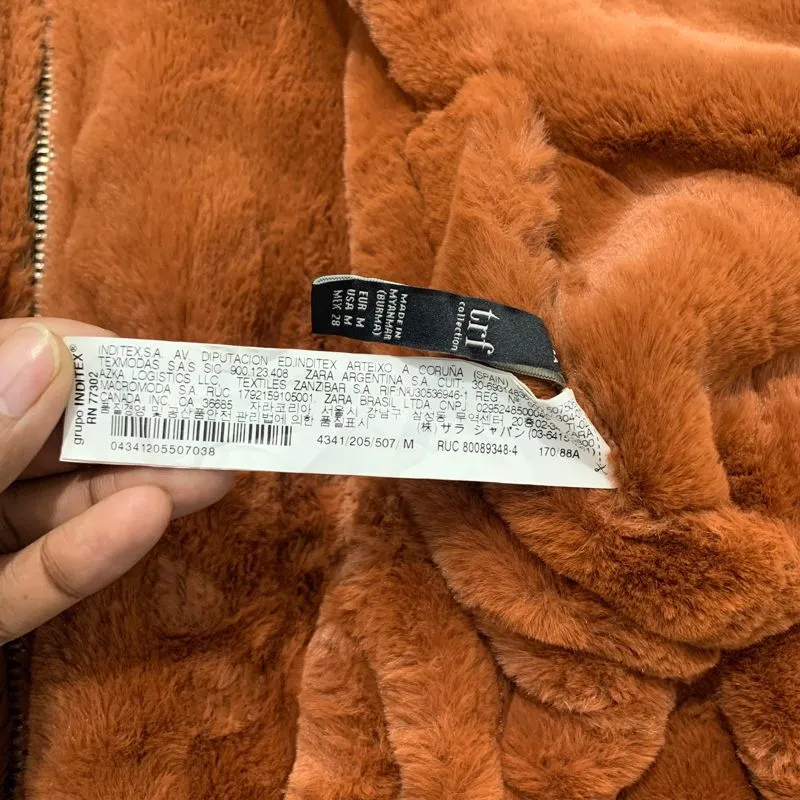 ZARA TRAFALUC FAUX FUX FUR REVERSIBLE BOMBER JACKET Preloved