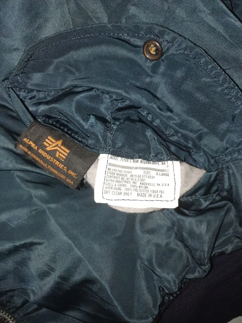 jacket bomber MA-1 alpha industries Preloved