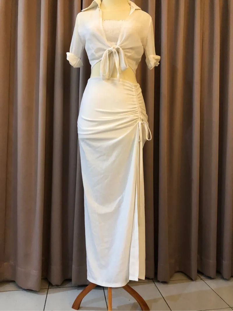 [SKIRT] Midi Skirt serut paha photo 1