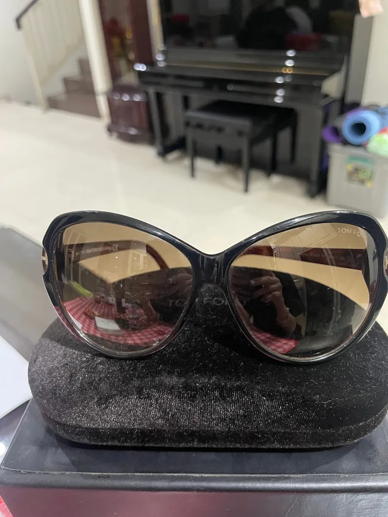 Tom Ford Luxury Casual Sunglass Wanita brown photo 1