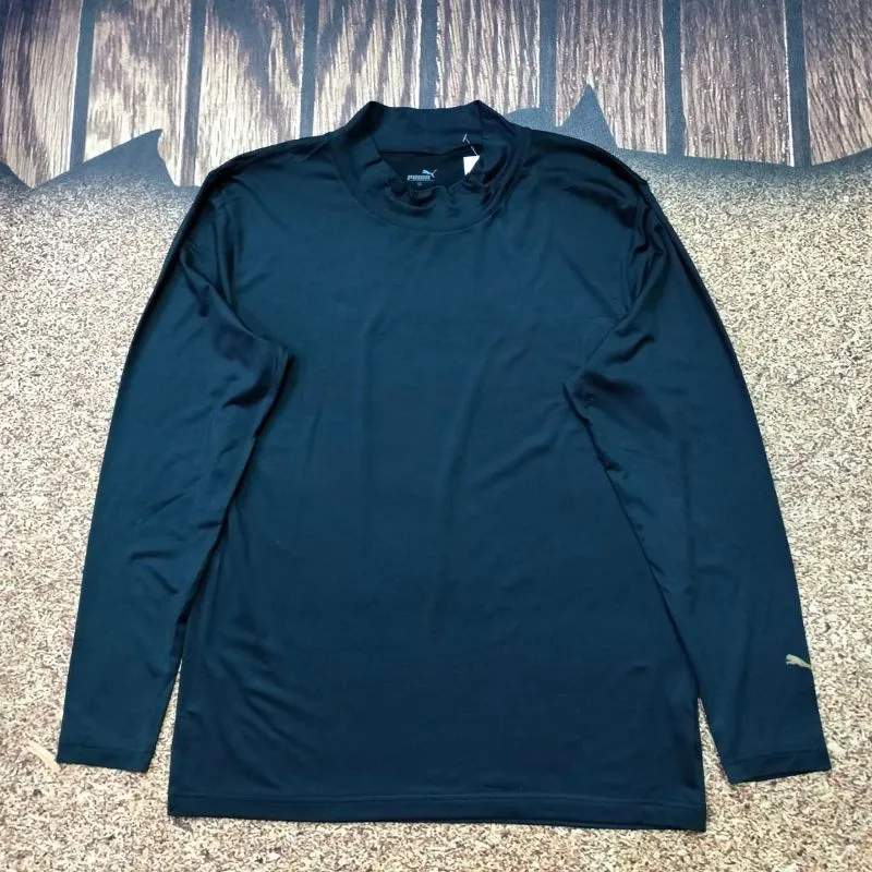 kaos panjang olah raga baselayer PUMA hitam polos long photo 1