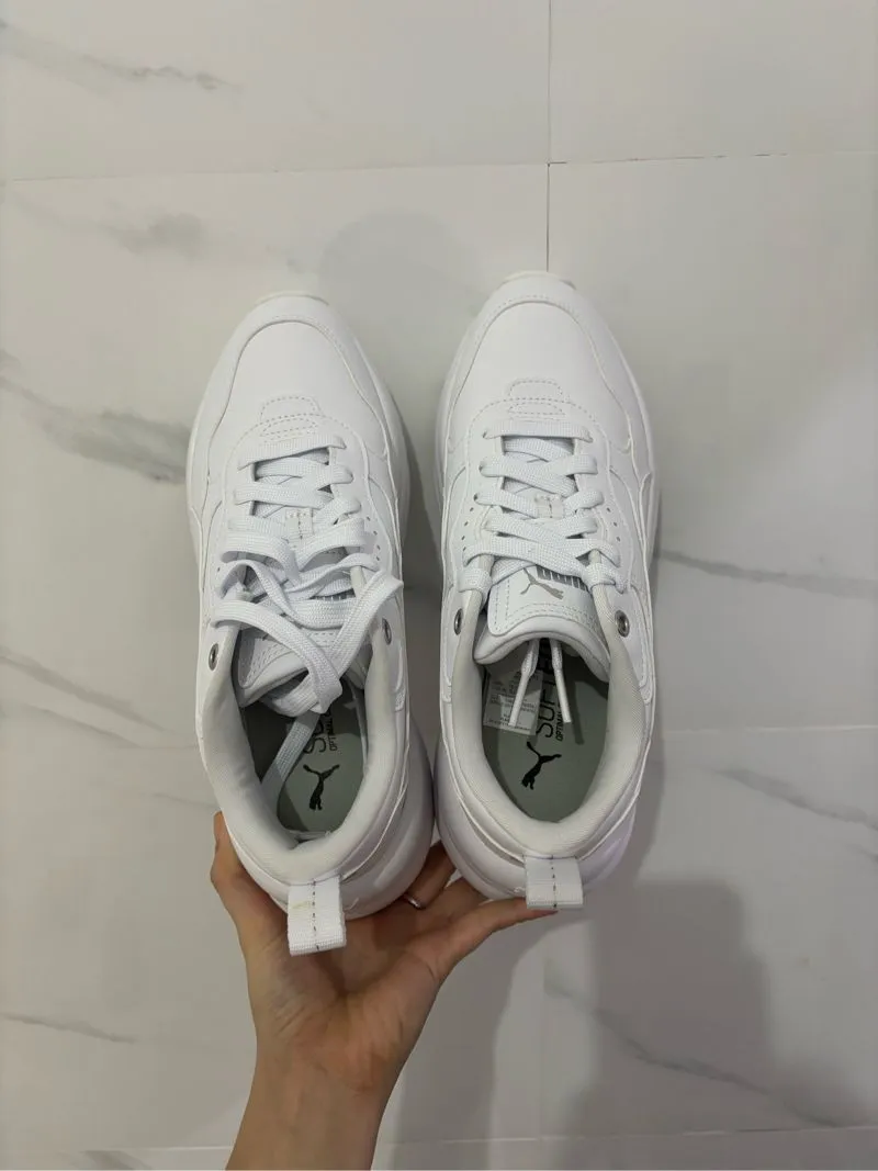 NEW Sepatu Sneakers PUMA Cilia Wedges shoes White size 40