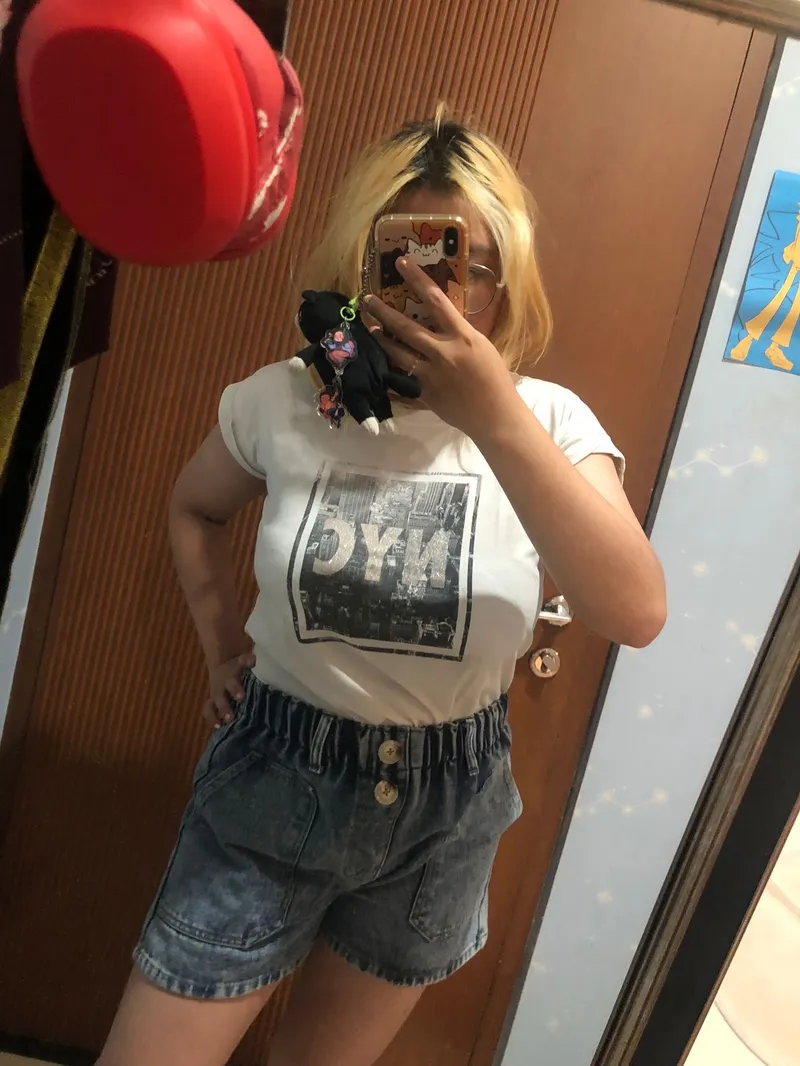 Hush Puppies Minimalist Casual T-shirt Wanita white photo 1