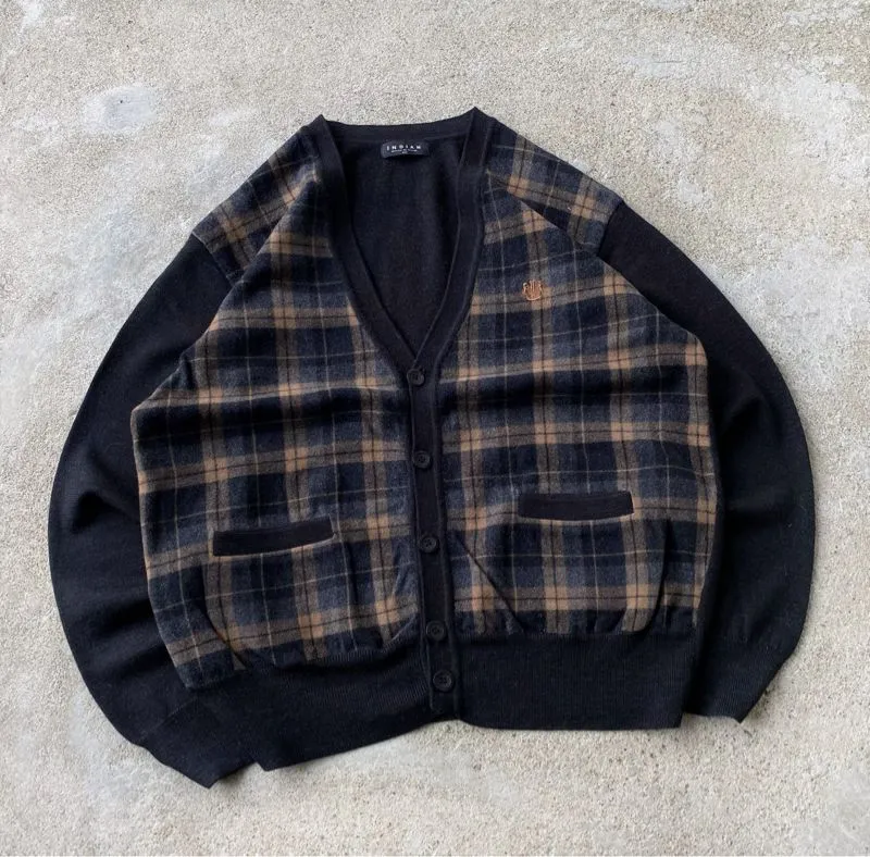 INDIAN PLAID CARDIGAN photo 1