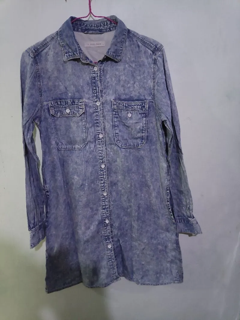 Tunik atasan wanita denim photo 1