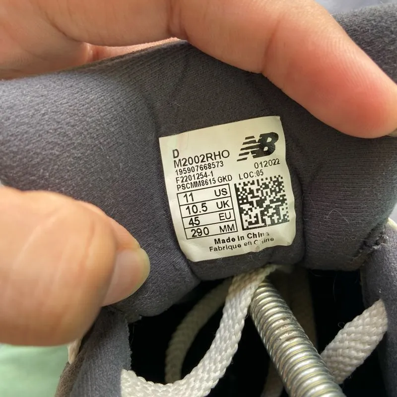 New Balance 2002R Black Dark Grey