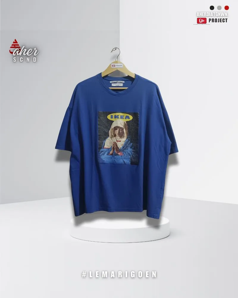 Vintage Y2K T-shirt Pria blue photo 1