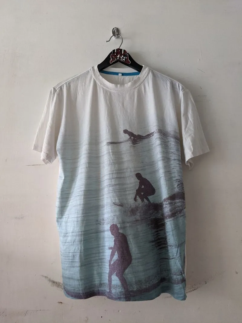 Zeeman TextielSupers "Blue Ocean Surf" Overprint Tee photo 1