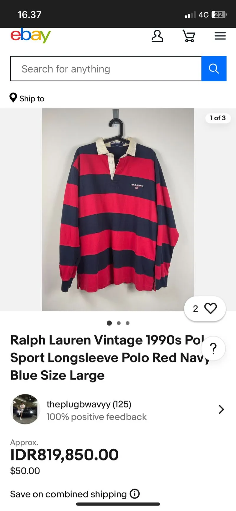 Polo sport vintage polo shirt Preloved