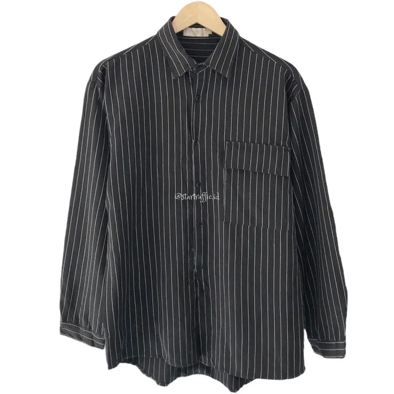 COSTUME O'CLOCK Minimalist Casual Shirt Wanita white black photo 1