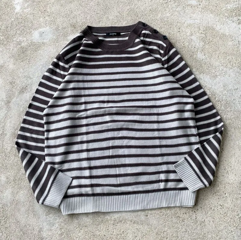 MIND BRIDGE STRIPE KNIT SWEATER photo 1