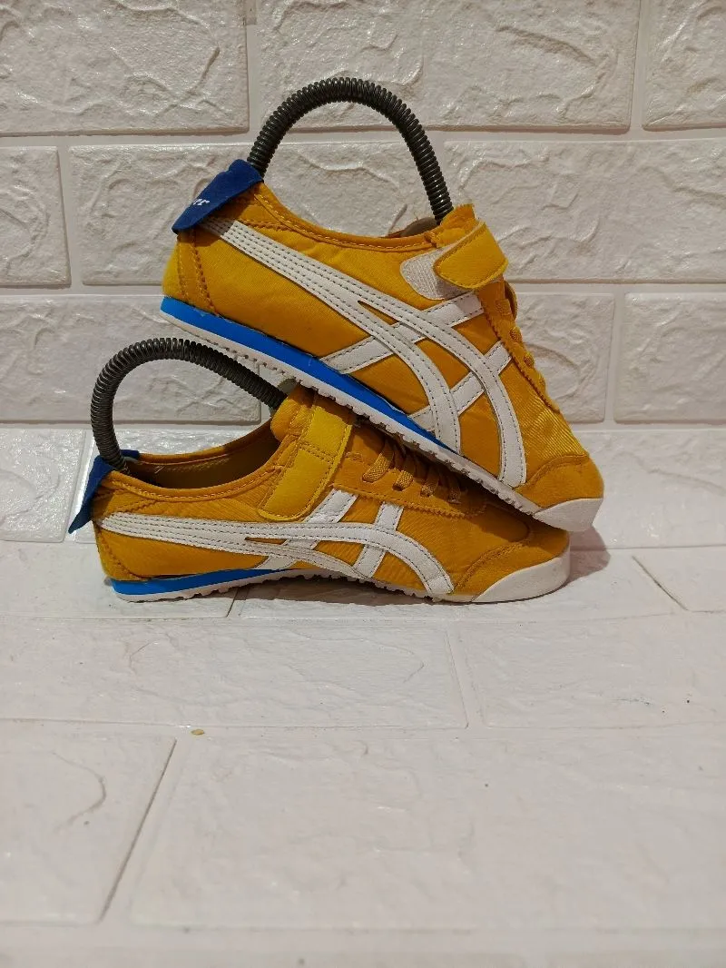 Onitsuka Tiger Mexico 66 slip on Velcro yellow blue photo 1