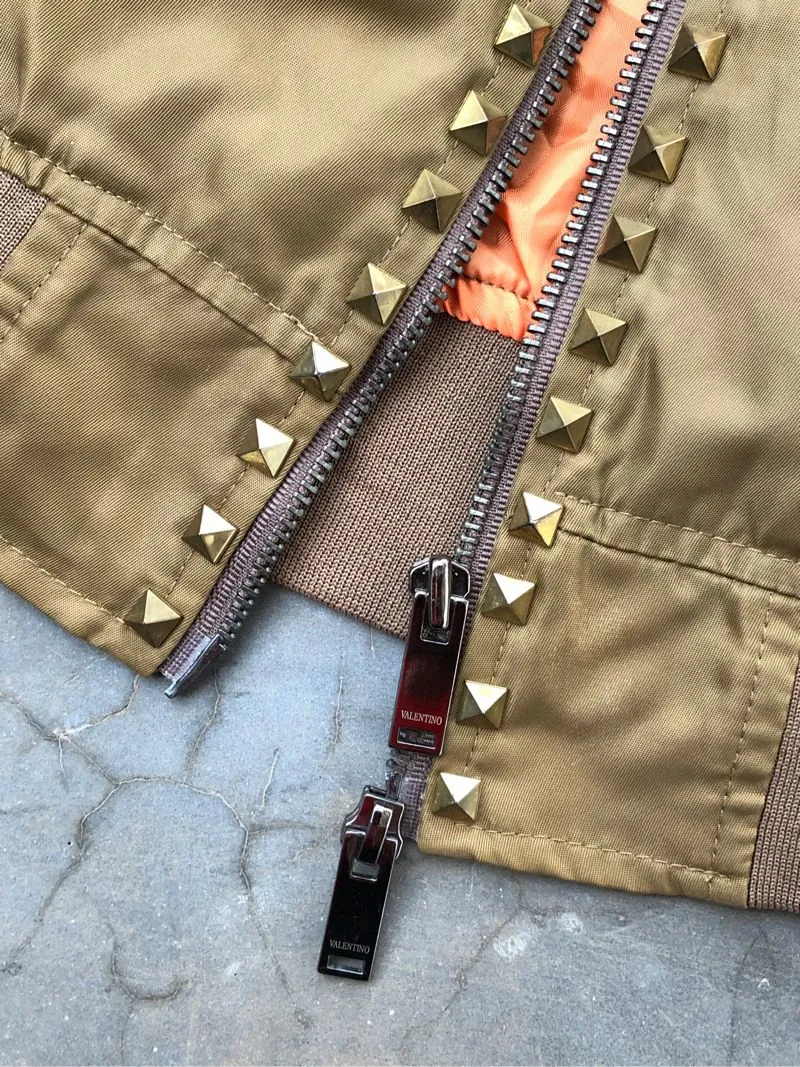 Valentino Rockstud Bomber Jacket Preloved