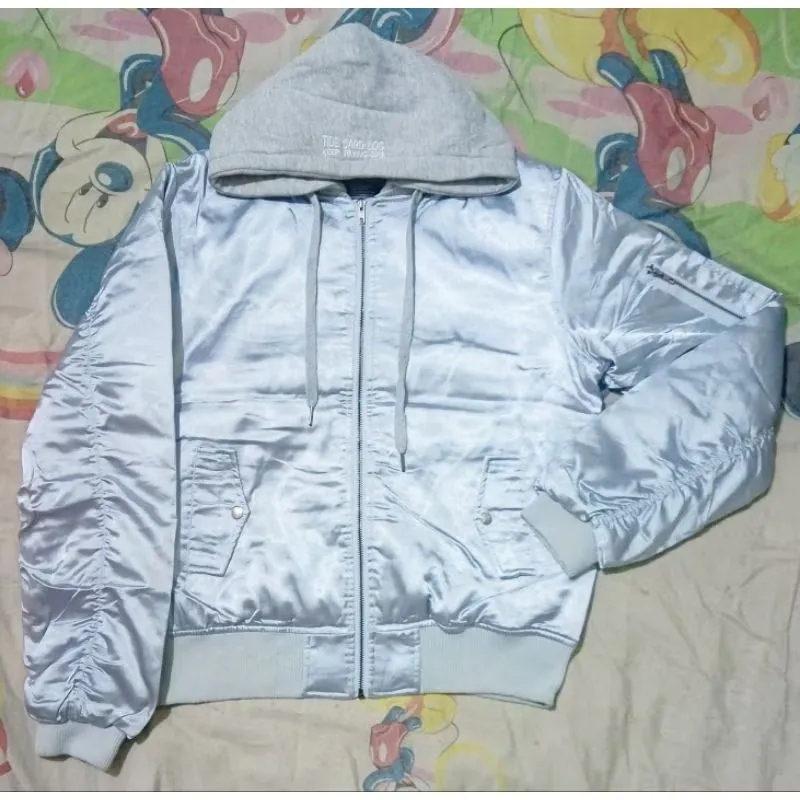 Bomber Hoodie Tide Cardlog Silver photo 1