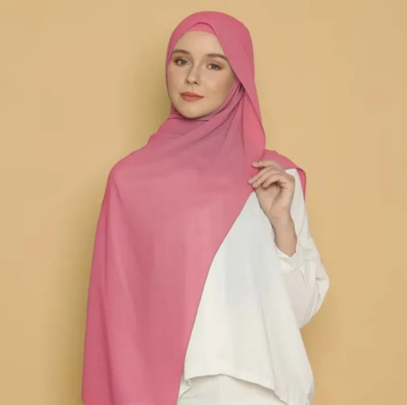 HIJAB / KERUDUNG WANITA PASHMINA CERUTY BABYDOLL PREMIUM ||  photo 1