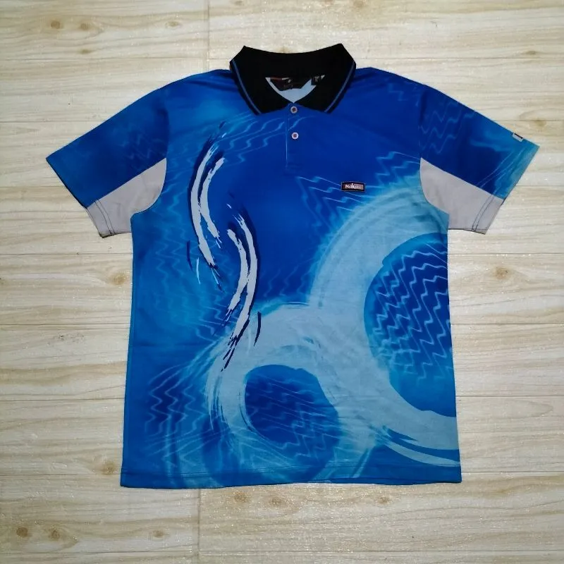 636. Polo Shirt Kaos NITTAKU Size L fit M  LD108 photo 1