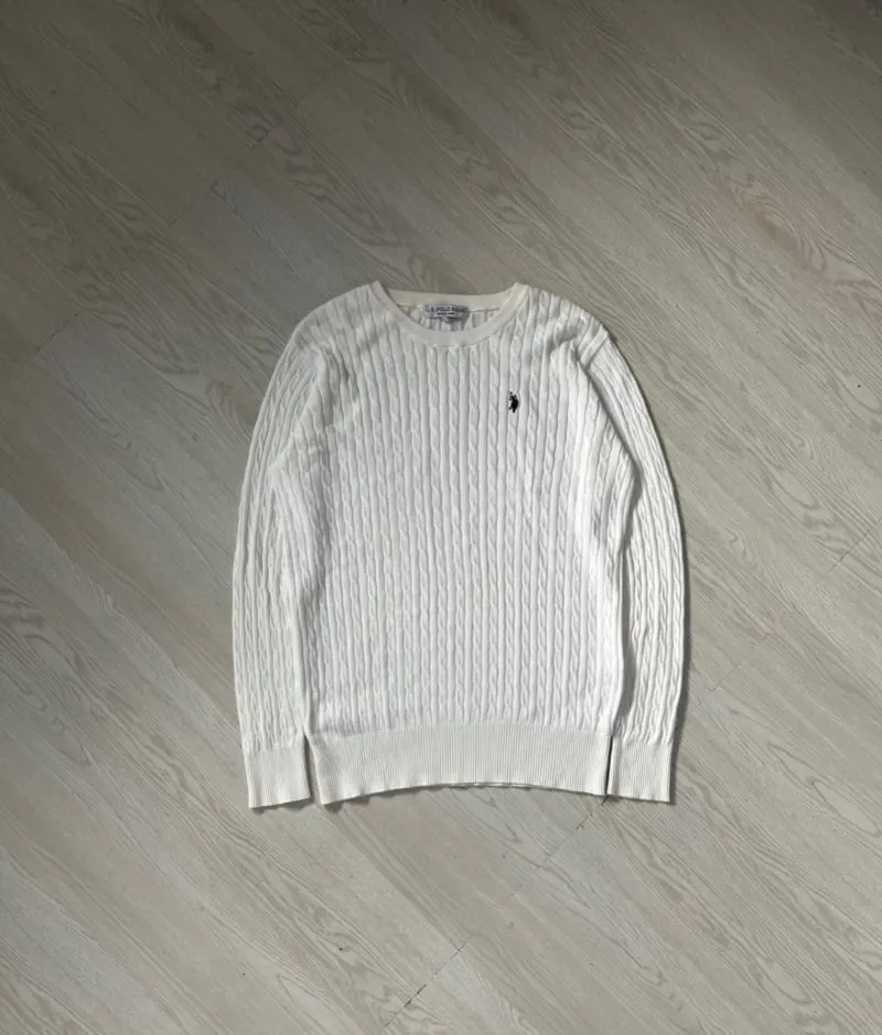 uspa polo cable knitwear photo 1
