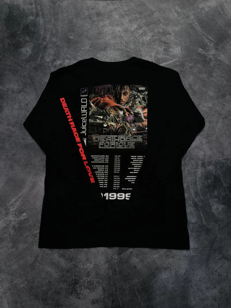 Streetwear Casual T-shirt Pria black photo 1