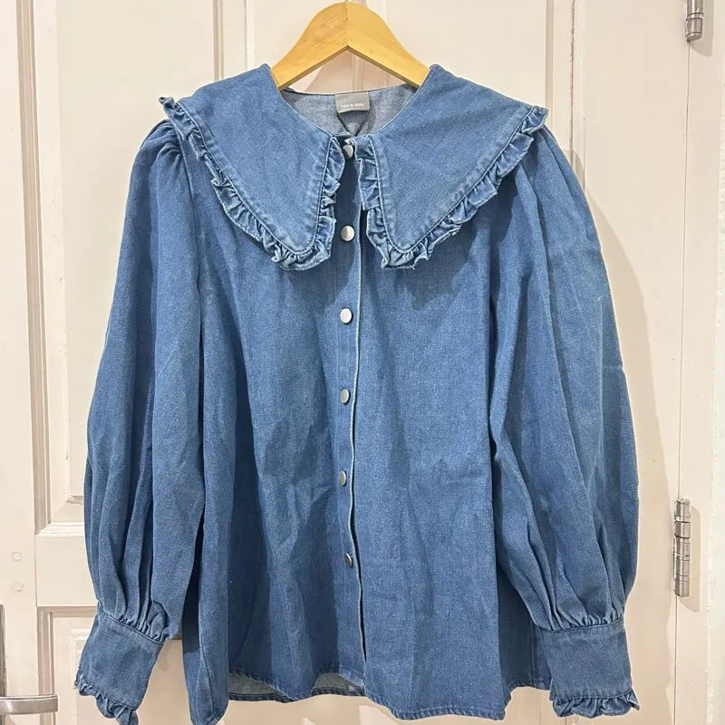 KEMEJA DENIM THIS IS APRIL X ENZY photo 1