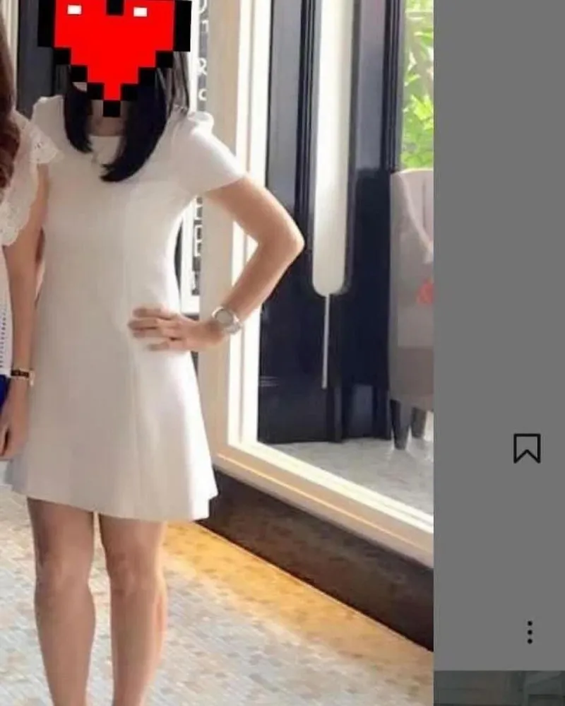 ZARA Indie Shirt dress Wanita white photo 1