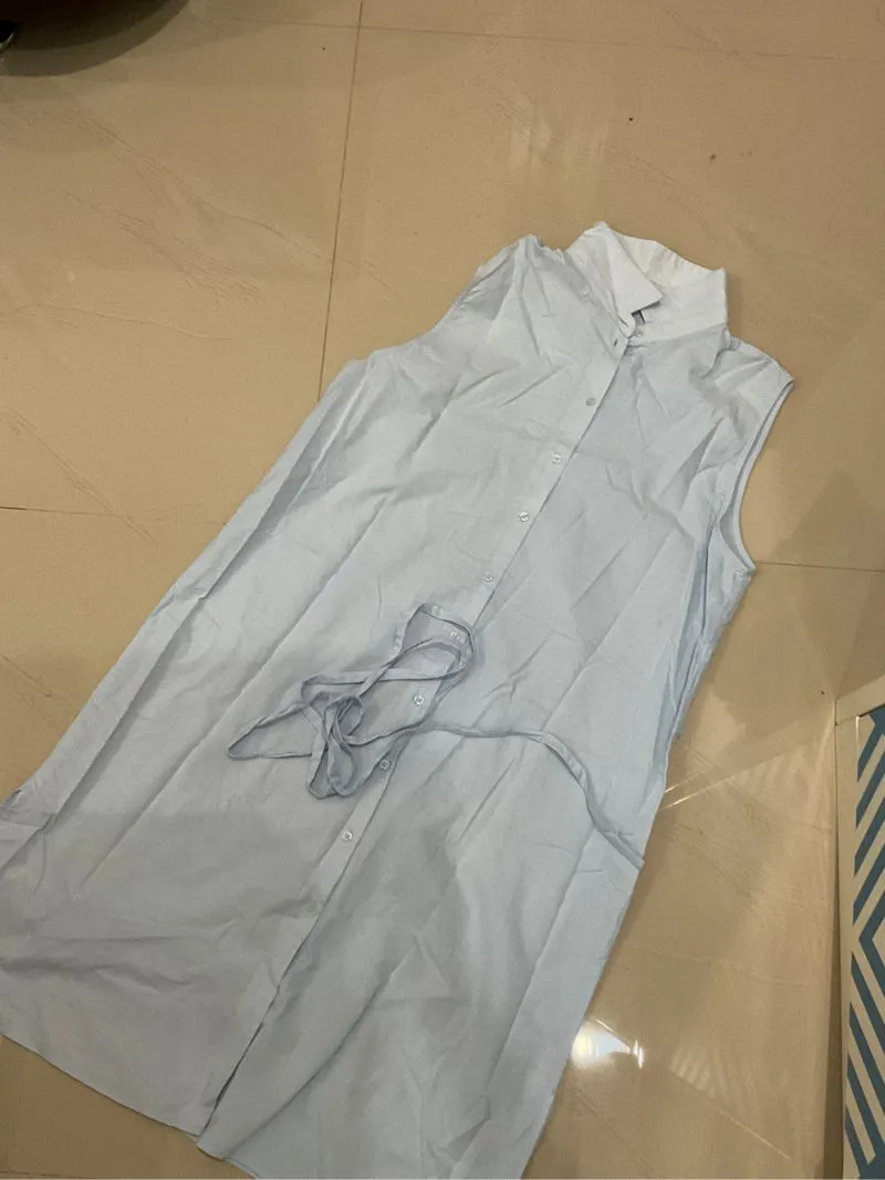 blue mid dress photo 1