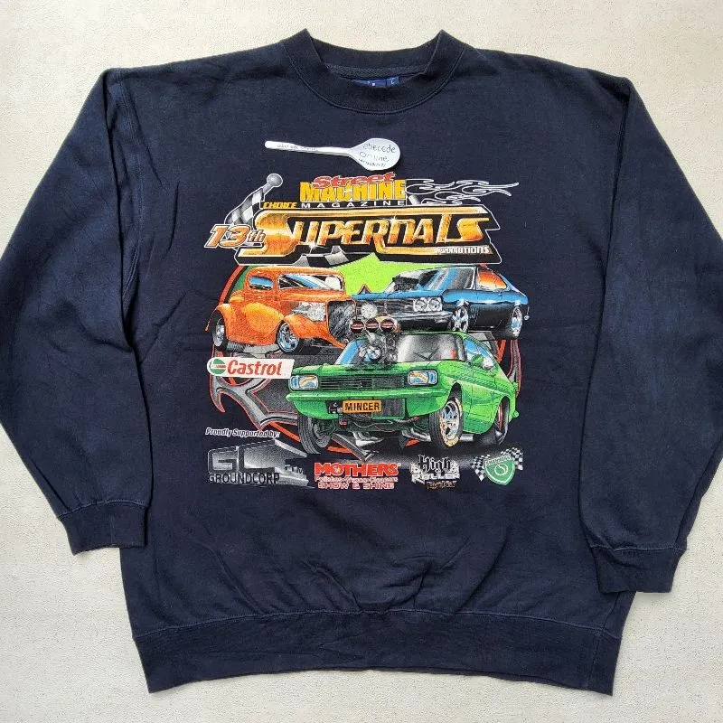 SUPERNATS motorsports crewneck size L fit XL lokal photo 1