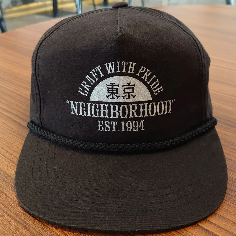 Neighborhood Streetwear Hat Pria black photo 1
