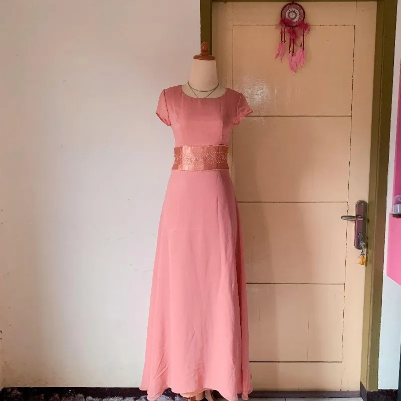 Salmon Maxi Dress photo 1