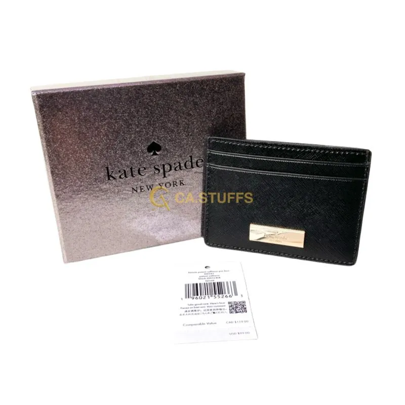 Kate Spade KS Kenzie Patent Saffiano Card Holder Preloved