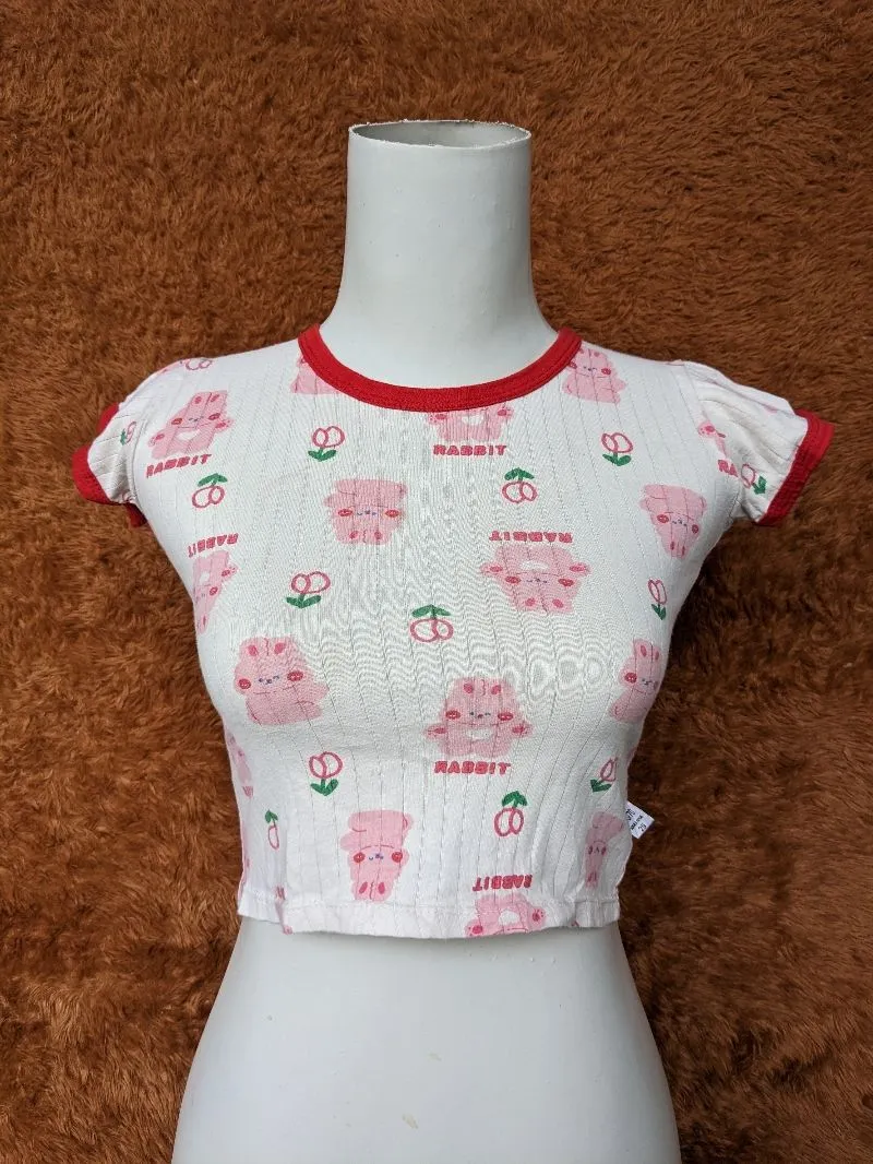 Baby Tee Rabbit Ringer Tee photo 1