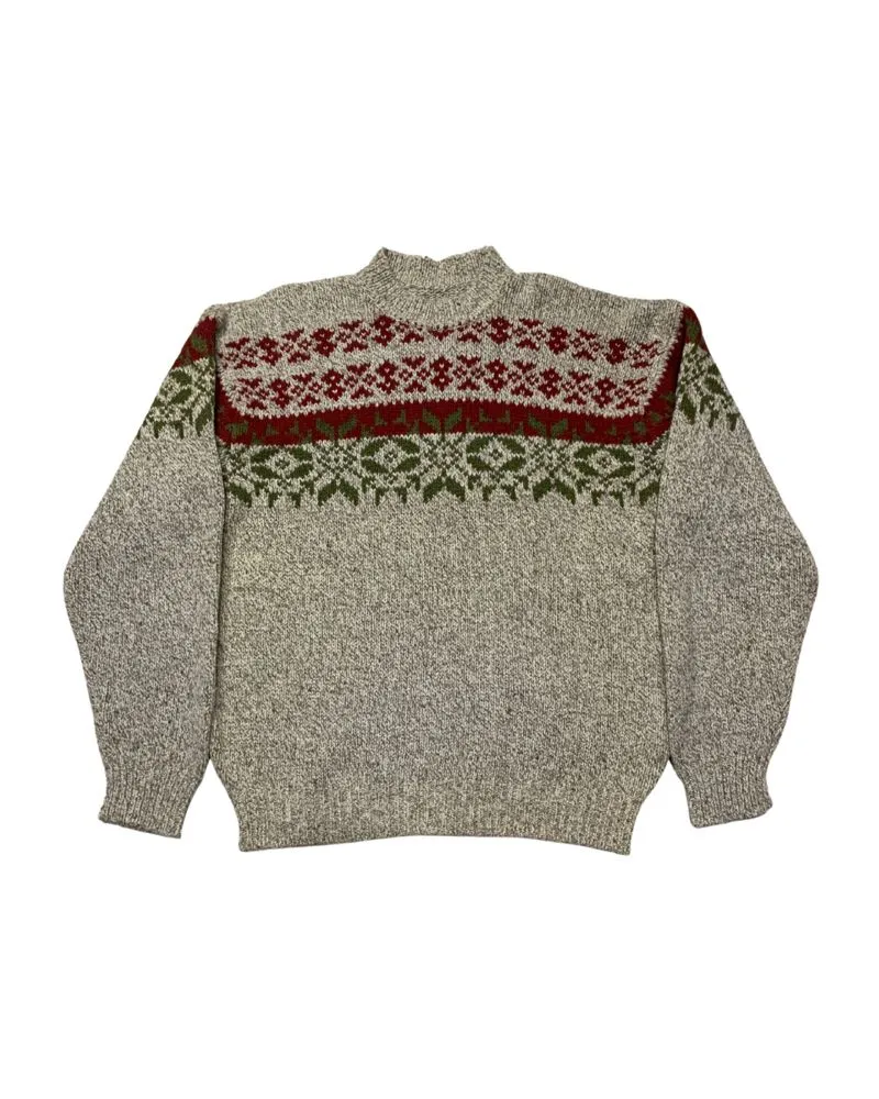 Unbrand Winter Knitwear Red & Green Vintave Pattern  photo 1