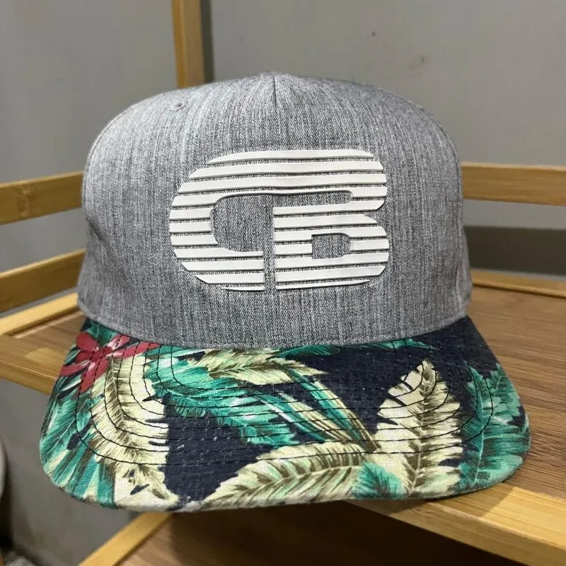 Topi Snapback Full Print Visor Floral Motif Everland Resort photo 1