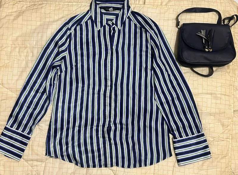 Dorothy Perkins Casual Shirt Wanita white navy photo 1