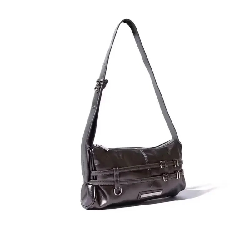 Vintage Minimalist Shoulder bag Wanita gray photo 1