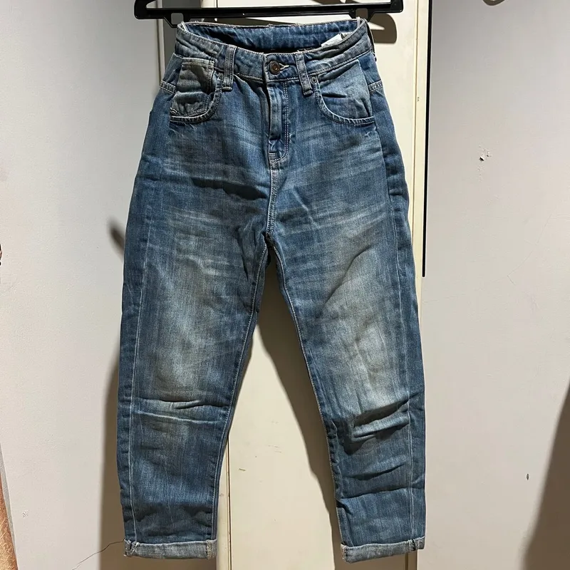 Casual High waisted jeans Wanita blue photo 1