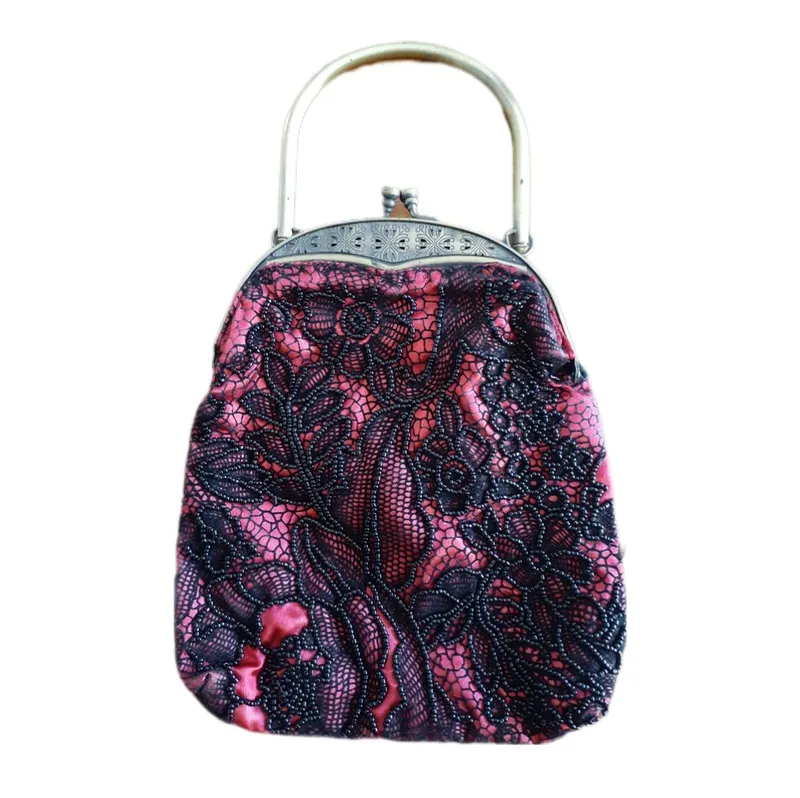 Vintage Clutch Wanita red black photo 1
