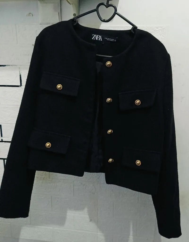Blazer Hitam Elegan Zara - Size XS photo 1