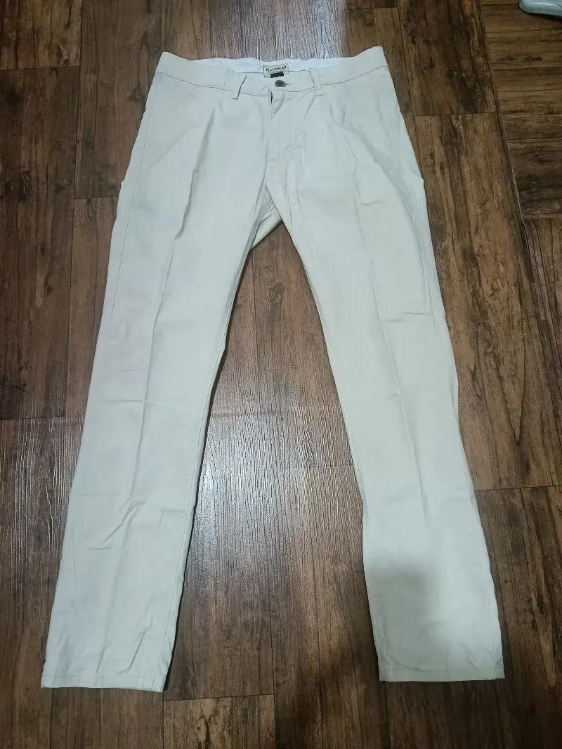 celana chinos cream PULL&BEAR photo 1