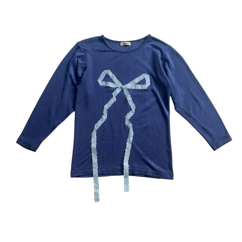 Reworked Blouse Wanita blue photo 1