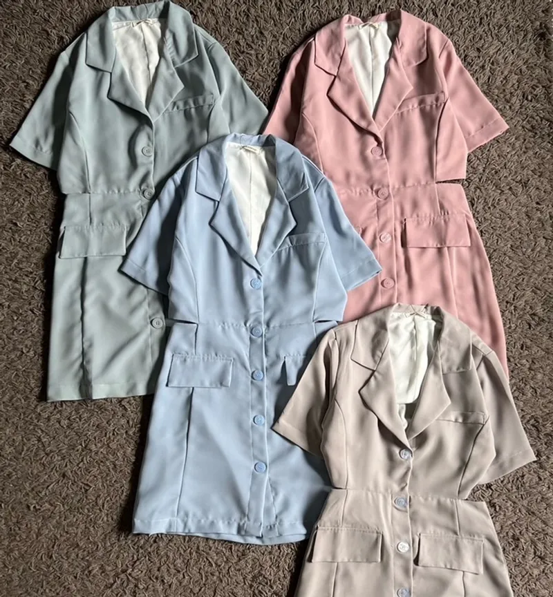 Minimalist Casual Casual dress Wanita pink photo 1