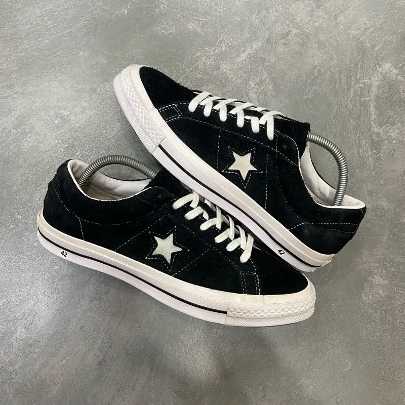 Suede Converse One Star Id Converse One Star OX Suede Black White