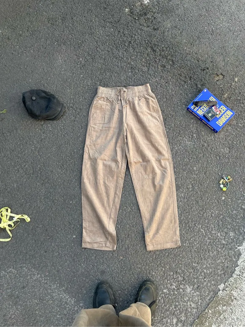 CELANA SANTAI, CORDUROY PANTS, GU Relaxed Ankle Pants photo 1