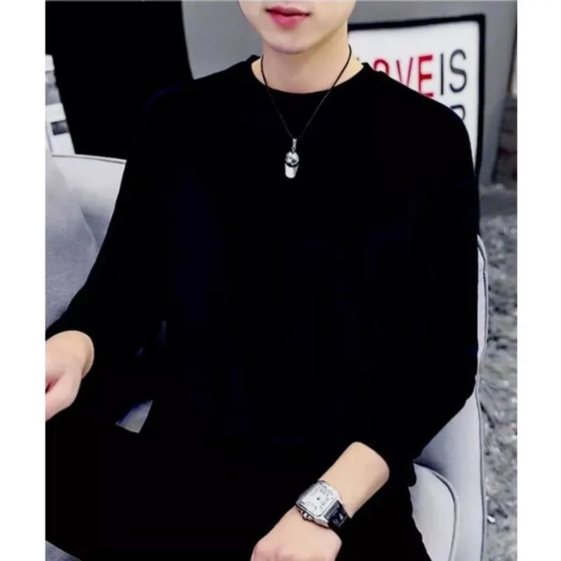 Luxury Casual T-shirt Pria black gray photo 1
