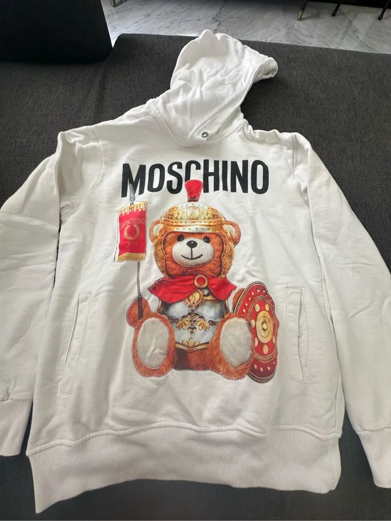 Moschino hoody broken white photo 1